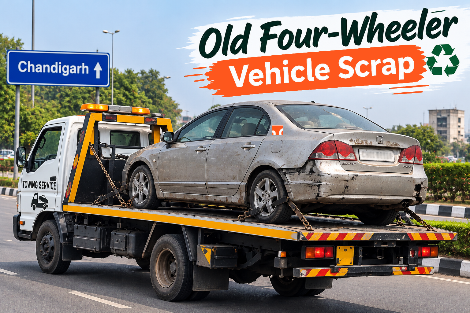latest vehicle scrappage policy for four-wheelers in Chandigarh