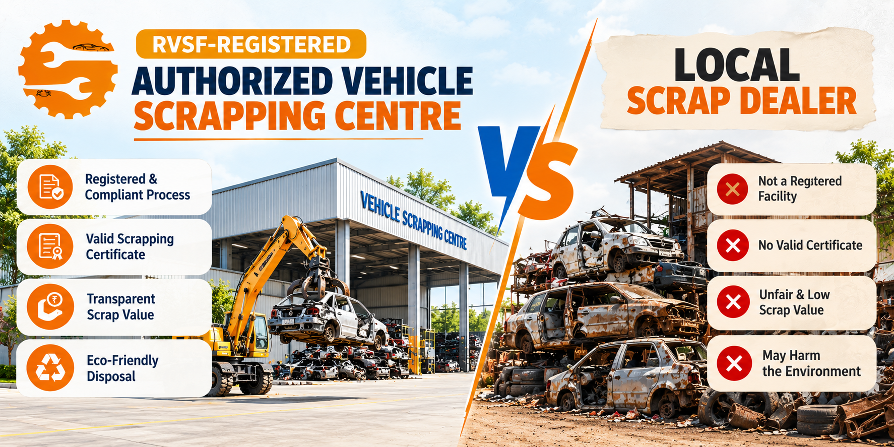 Authorized Facility vs. Local Scrap Dealer